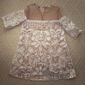 White lace dress